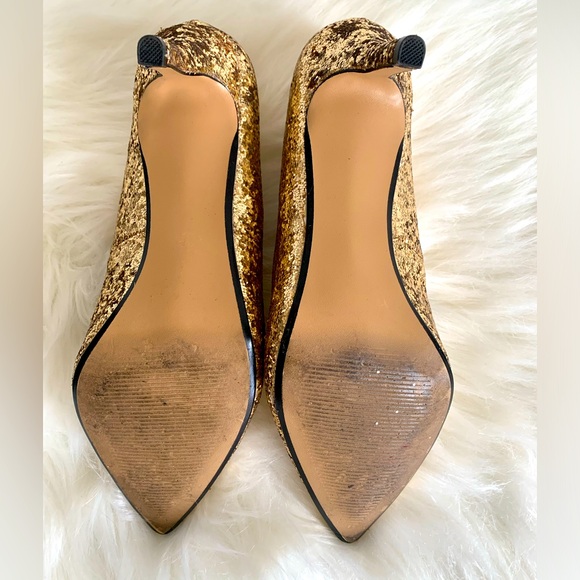 KandM Gold Stiletto Pumps Size 7 - Picture 6 of 6